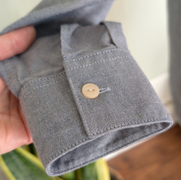 Patagonia Women's Top Tunic Grey Organic Cotton Blend Long Sleeve Size M - Picture 9 of 16